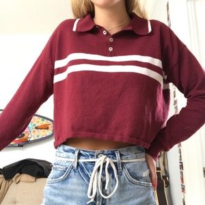 kendall and kylie maroon sweater top